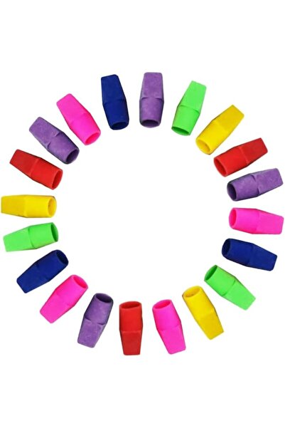 Arabest 100 Pack Pencil Eraser Toppers, Colorful Tops for School Office Classroom Kids Adults