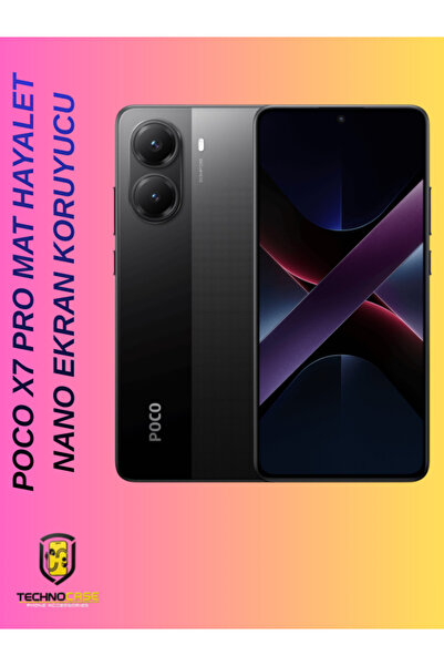 technocaseee POCO X7 PRO MAT HAYALET EKRAN KORUCU ESNEK NANO CAM
