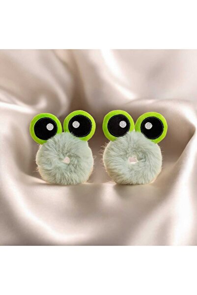 diclecollection 2 bucăți de cataramă elastică de pluș cu ochi de broască