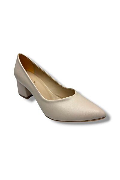 Cakgo Mengi 690-26 Skin Leather Short Square Heel Women's Shoes 38-40