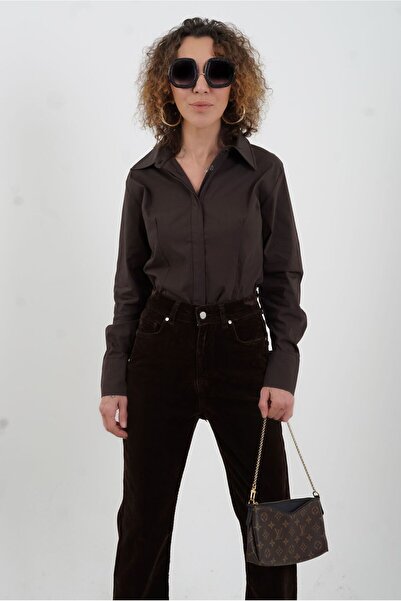 Zelish My Sister Coffee colored shirt