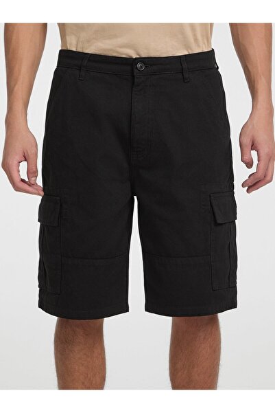 Guess Siyah Erkek Normal Bel Regular Fit Desenli Şort M5GD45WGCV1JBLK GJ CARG...
