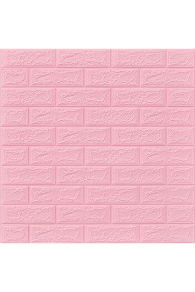 selling depot Tapet autoadeziv 3D din spumă, model cărămidă, roz, 70x70x0,3 cm