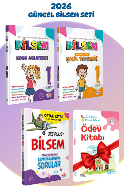 Editör Yayınevi 1. Sınıf Bilsem Konu Anlatımlı+ Şekil Yeteneği+ Çıkması Muhte...