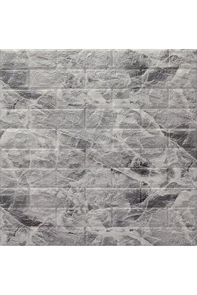 selling depot Tapet autoadeziv 3D din spumă, model marmorat, 70x70x0,3 cm, alb/negru