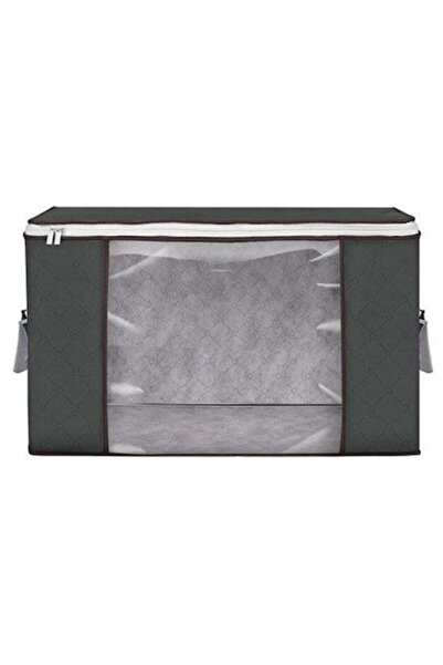 selling depot Set of 9 storage bags, gray with zipper, size M