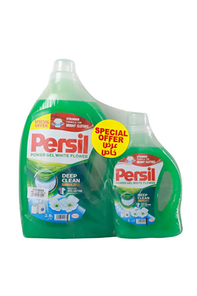 Persil Power Gel White Flower Laundry Detergent With Boosted Anti Greying For...