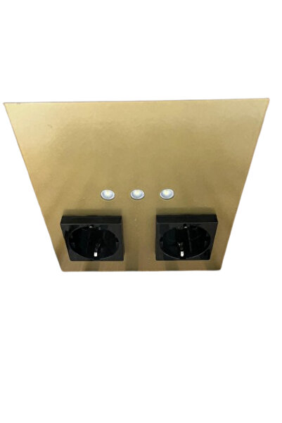 Avax TEZGAH ALTI İKİLİ PRİZ / GOLD KASA / SİYAH PRİZ / 6500K BEYAZ IŞIK /