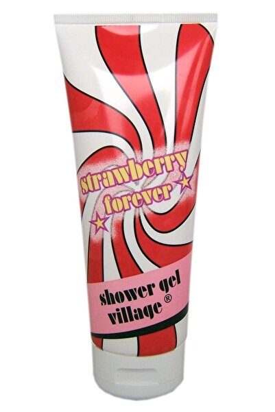Village Cosmetics Gel de dus Forever cu Capsuni,Village Cosmetics, 200 ml