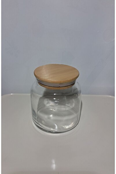 ÖZ HOME وعاء تخزين/تنظيم بغطاء من الخيزران مفرغ الهواء سعة 635 مل