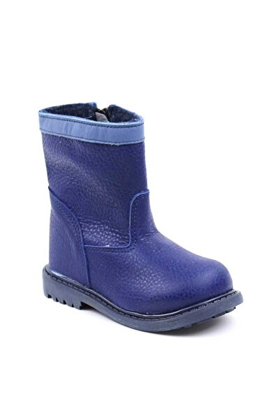 tino Cizme captusite pentru copii , din piele naturala 3242-BLEUMARIN