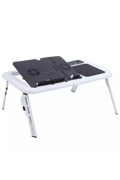 selling depot E-Table Smart Laptop Tray - 2 Fans, Pen & Cup Holder, Foldable