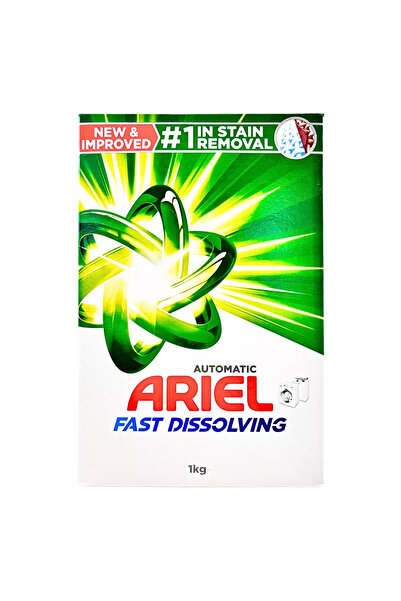 Ariel مسحوق غسيل أوتوماتيكي سريع الذوبان لإزالة البقع الصعبة - 1 كجم