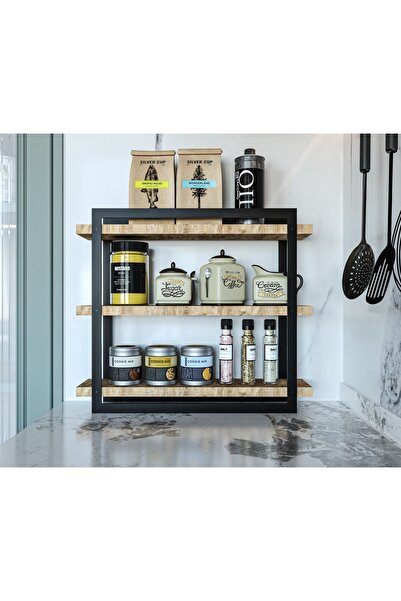 alpaevmobilya 3 Katlı Metal Tezgah Üstü Organizer Raf - Mutfak Baharatlık ve ...