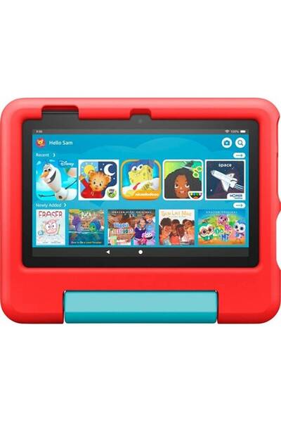 Amazon Fire 7 Kids Edition Tablet (2022) - 7" IPS, 1GB RAM, 16GB Storage, Red