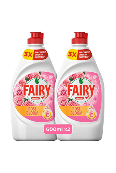 Fairy Max Plus Rose Bloom Fragranced Dishwashing Liquid- 2X600ml