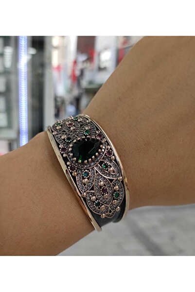Silver 925 Ayar Gümüş Hürrem Model Bronz Damla Taş Bileklik