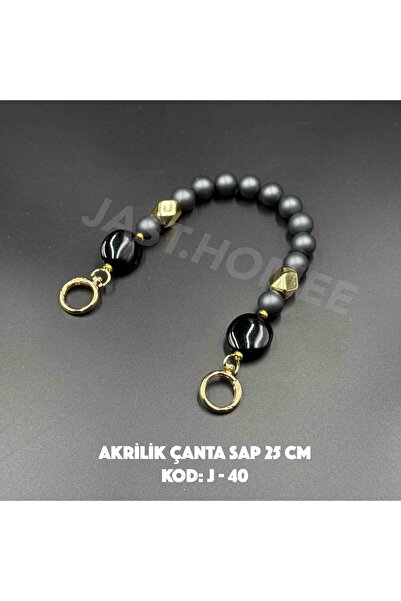 Jast Textile Akrilik Boncuk Çanta Sap 25cm Tek Jast Home Özel Üretim