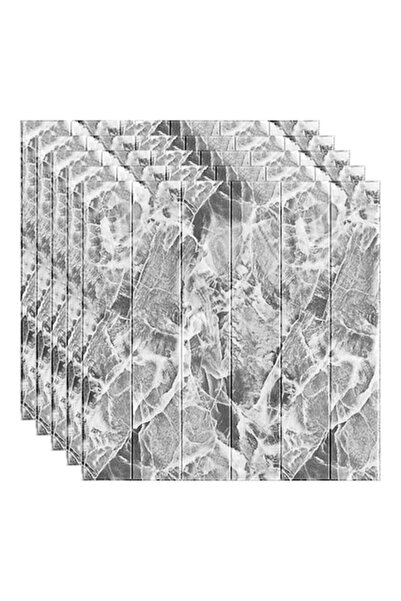 selling depot Set de 5 plăci de tapet 3D autoadeziv din spumă 70×70×0,3 cm, marmură negru-alb