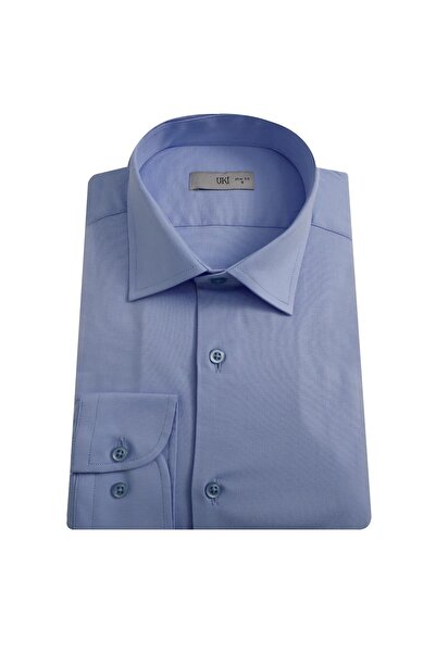 Uki MAVİ Slim Fit Uzun Kol Gömlek