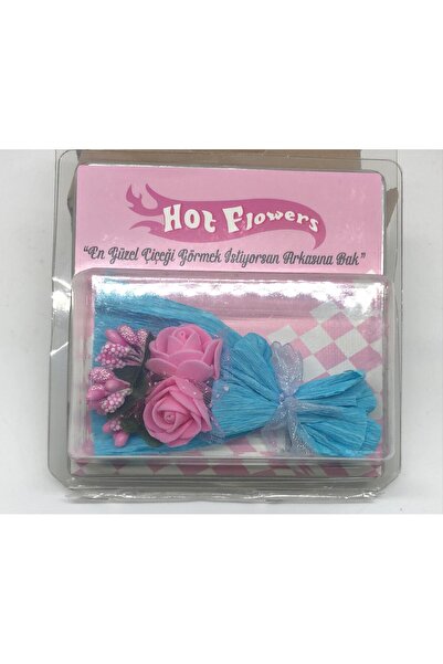 Lebron Hot Flowers, Mini Buket Love Flowers Tasarım Pembe Çiçek, Koleksiyonlu...