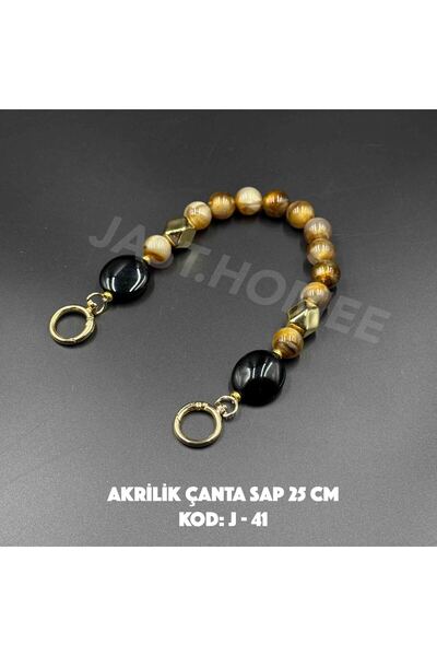 Jast Textile Akrilik Boncuk Çanta Sap 25cm Tek Jast Home Özel Üretim