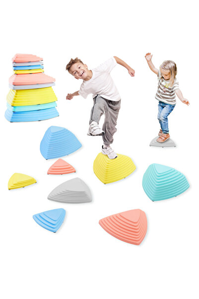 mamabrum Pietre de echilibrare colorate - 9 bucăți