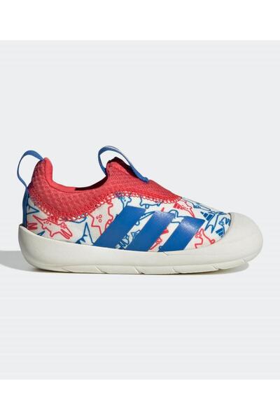 adidas حذاء مونوفيت ديناصور سهل الارتداء - أبيض سحابي/أزرق ملكي/أصفر