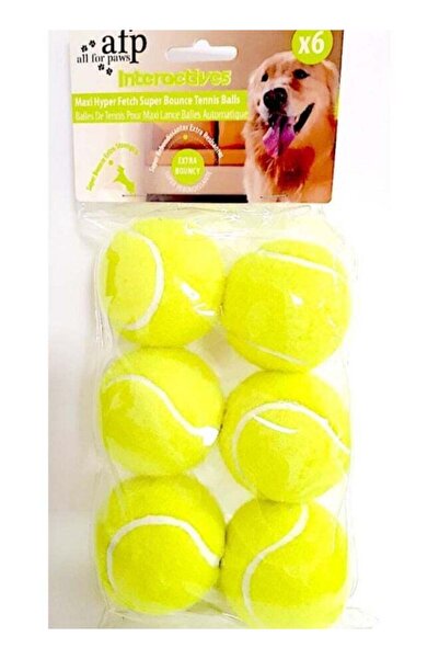 All For Paws Maxi Fetch Super Bounce Tennis Ball - 6 pcs