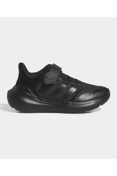 adidas Tensaur Run 3.0 Elastic Lace & Hook & Loop Closure Shoes - Core Black