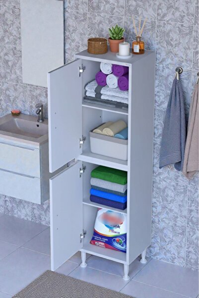 Eliusta Nuve Geniş Depolama Alanlı Dolap 40 cm Banyo/Mutfak Çok Fonksiyonlu 4...