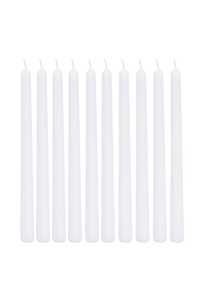 Trendyol Generic Candle | White Stick Candle Set of 10-Piece for Wedding & Home Decor (20 cm)