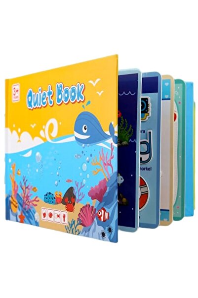 OEM Educational sticker book, Quiet Book, Aquatic World model, 10 pages