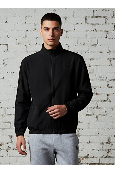 Kappa جاكيت رجالي بسحاب أمامي وتفاصيل شريطية