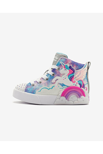 SKECHERS TWİNKLE MAGİC Büyük Kız Çocuk Mor Işıklı Bot 314325L LVMT
