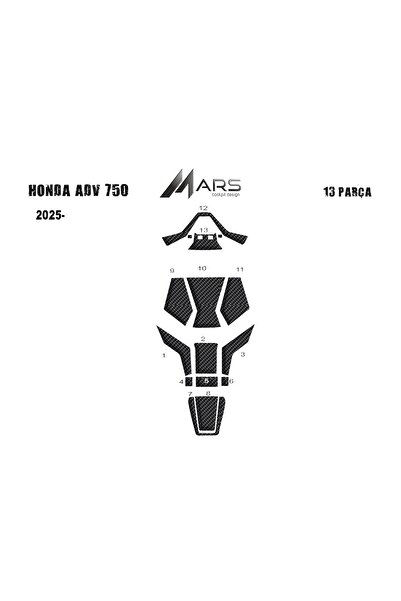 Marscockpitdesign واقي خزان الوقود لهوندا ADV 750 2025