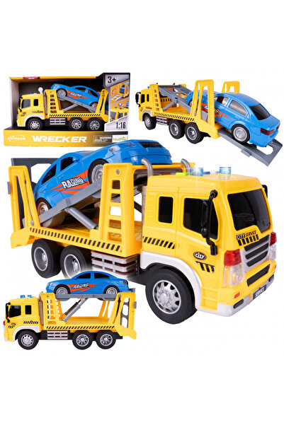 MalPlay Camion de remorcare pentru copii Malplay, cu lumini sunete si masinut...