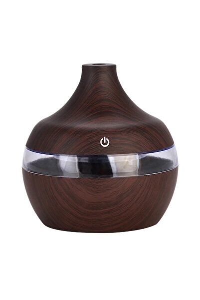 selling depot Difuzor/Umidificator de aromaterapie cu LED, lemn închis la cul...