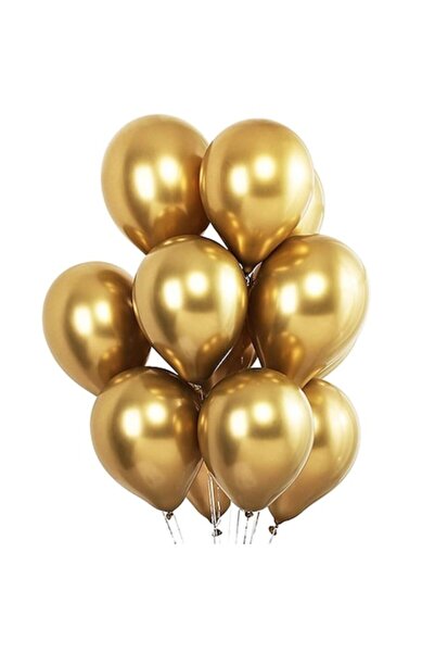 selling depot Set de 50 de baloane cromate Selling Depot®, aurii, 30 cm