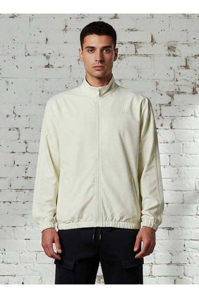 Kappa جاكيت رجالي بسحاب أمامي وتفاصيل شريطية