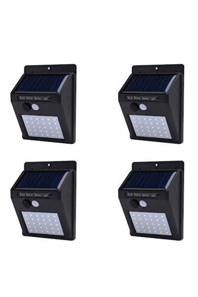 selling depot Set de 4 lămpi solare, 30 LED-uri, fără senzor de mișcare, mont...