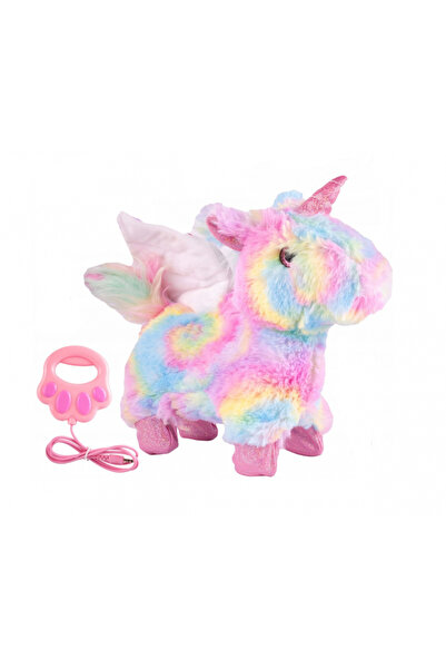 MalPlay Jucarie Unicorn interactiv de plus cu lesa si accesorii Multicolor