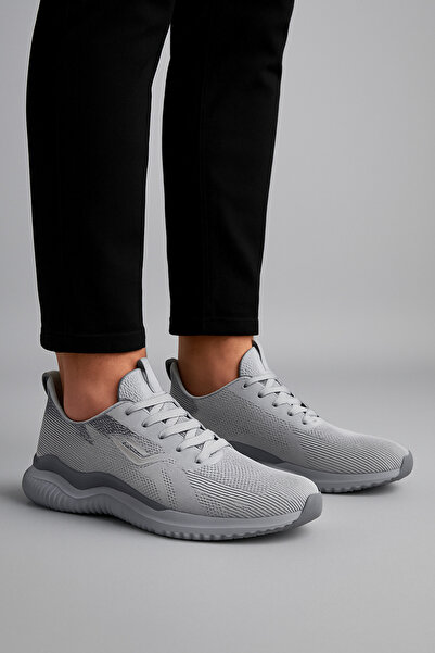 Lescon Etna 4 Flex 25Bae00Etnam-306 Gray Men's Sneakers - Suitable for Walking Men's Sneakers