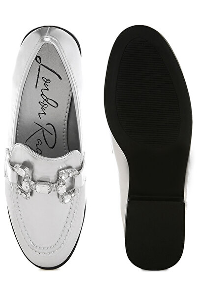 london Rag Women Tassel Detail Flatform Loafers in Black
