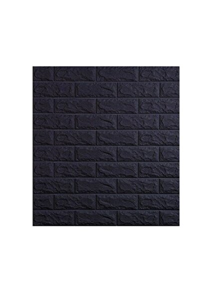 selling depot 3D Self-Adhesive Wallpaper 77x70 cm - Black Brick Relief