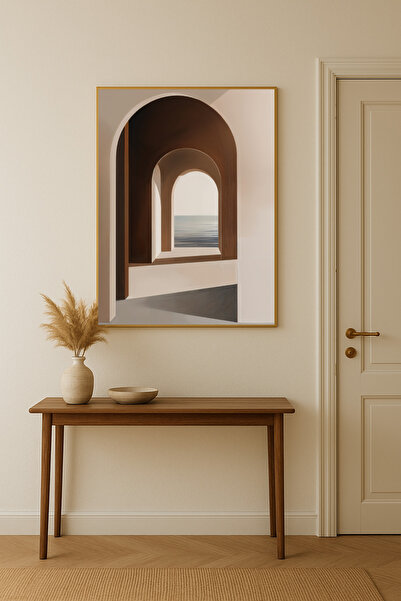 sayetablo Altavio - Tablou modern unic cu imprimare pe sticlă, cu ramă metali...