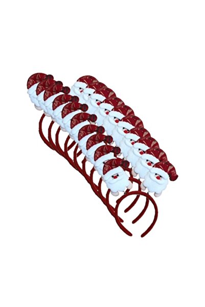 selling depot Set de 10 bentițe de Crăciun, model Moș Crăciun, alb/roșu (91-61)