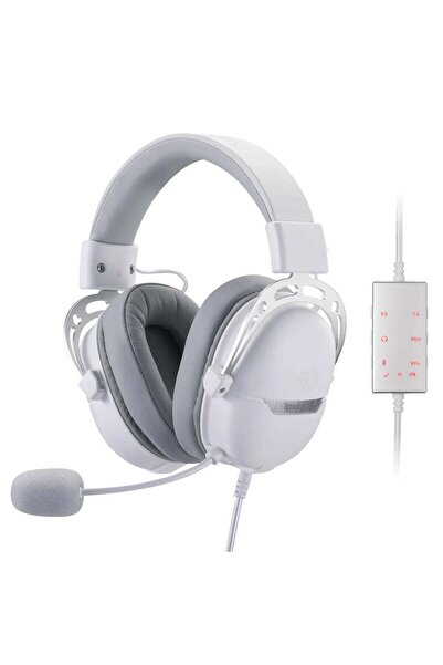 REDRAGON H376 Aurora Wired Gaming Headset, 7.1 Surround, USB - White
