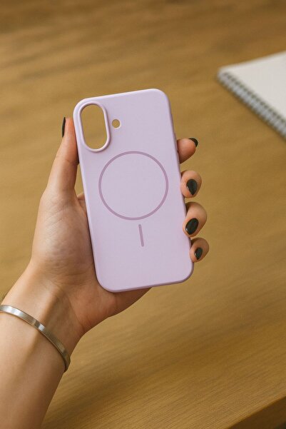 FABRON Apple Iphone 17 Uyumlu Magsafe Lansman Kir Tutmaz Silinebilir Içi Kadife Telefon Kılıfı