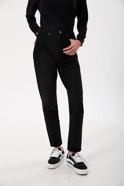 UNIQVIBE Organic Cotton Black Women's Comfort Jean Pants